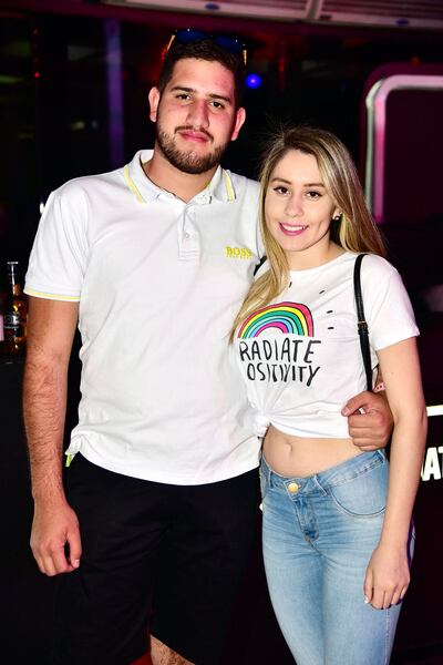 Moisés Sanabria y Tamara Mongelós.