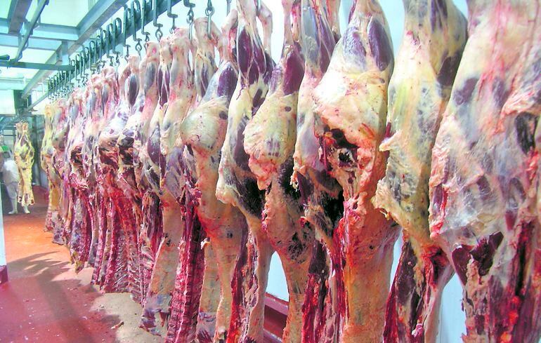 La caída de la demanda internacional de la carne y los protocolos por el covid-19 frenan el trabajo en los frigoríficos.