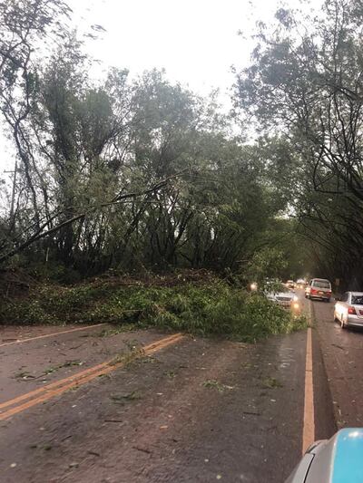 Fuerte temporal en el este del país / ANDE.