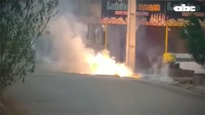 La zona fue bloqueada para evitar inconvenientes.