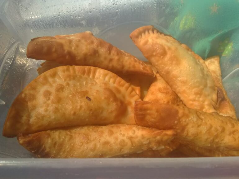 Empanadas de pescado.