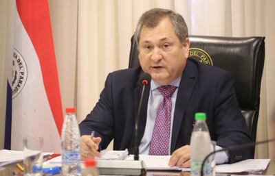 Eugenio Jiménez Rolón, presidente de la Corte, que el 20 de este mes deja el cargo.