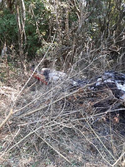 Restos de avioneta siniestrada en Ñeembucú.
