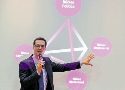 El fiscal Deltan Dallagnol, coordinador de la operación Lava Jato, que llevó a prisión a poderosos de Brasil. (Archivo)