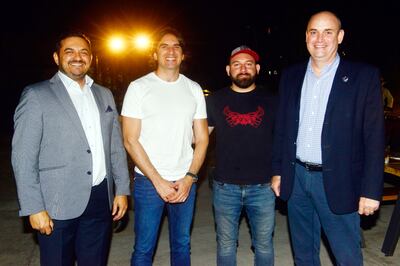 Carlos Díaz, Fernando Torres, Ángel Almada y Daniel Ríos.