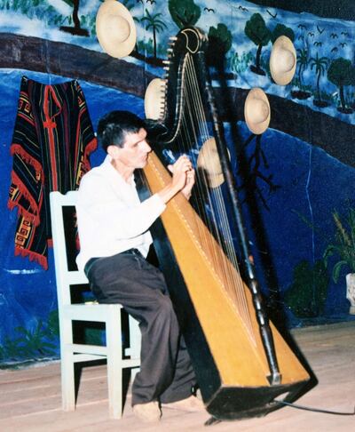 Juan Antonio Rojas fue un arpista no vidente de San Juan Nepomuceno.
