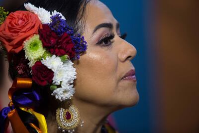 La cantante mexicana Lila Downs asiste este jueves, en el Festival Internacional de Cine de Morelia.
