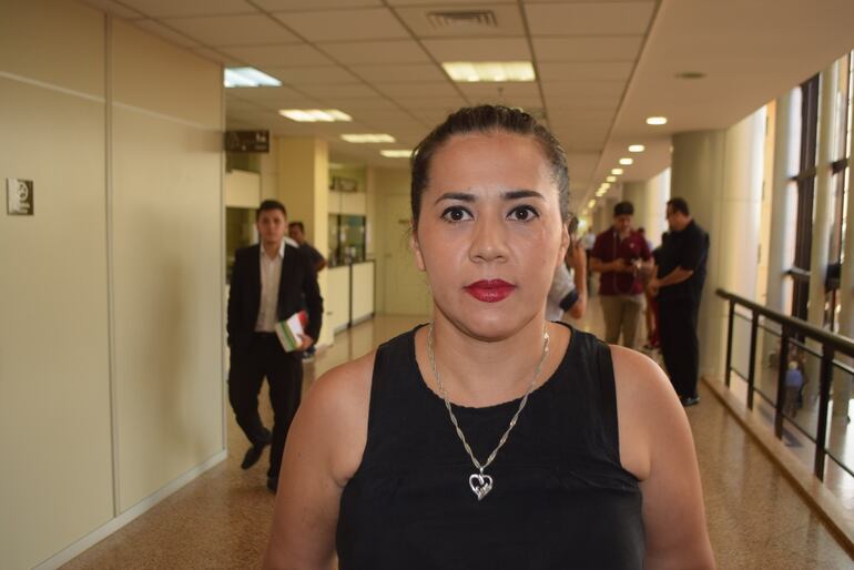 Mirian Irala, una de las acusadas.