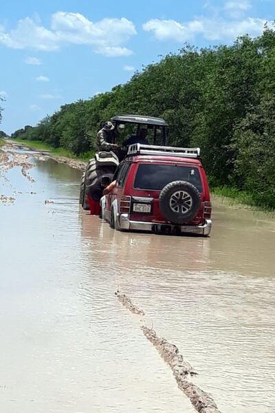 Uno de los cortes en el tramo Toro Pampa-Desvío 65 en el sector 30 Syry.