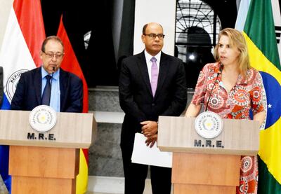 El viceministro de Cancillería, Didier Olmedo, y la ministra de Industria y Comercio, Liz Cramer, dieron detalles en conferencia.