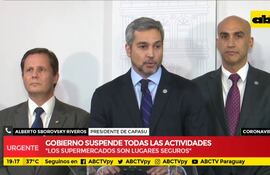 Gobierno suspende actividades: "No hay ningún desabastecimiento de supermercados"