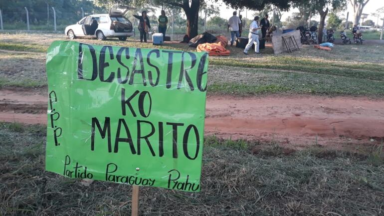 Preparativos para la marcha campesina en Caaguazú.