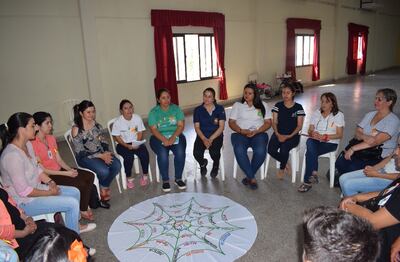 La ronda de mujeres realizada en Carapeguá.