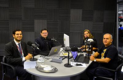 Fabio López y Oscar Orué (de izq a der), de la Subsecretaría de Tributación