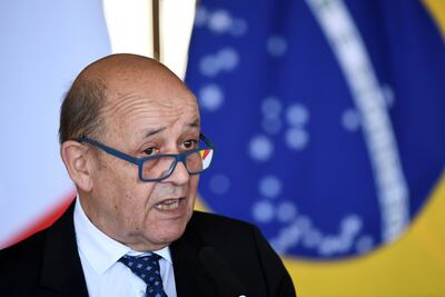 Jean-Yves Le Drian, ministro de Relaciones Exteriores de Francia.