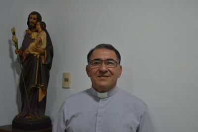 Padre Florentín Melgarejo, rector del Seminario San José.