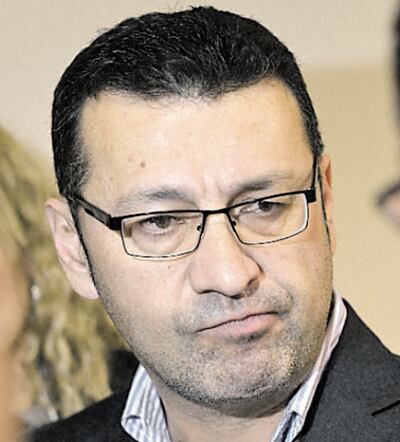 Freddy D’Ecclesiis, diputado colorado que encabezó la turba que atropelló la subsede de la Gobernación en Santaní.