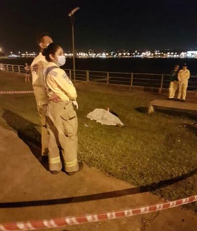 Hallazgo de cadáver en la Costanera de Encarnación.
