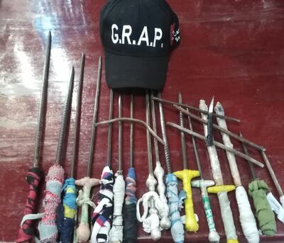 Incautan armas blancas en penal de Oviedo.