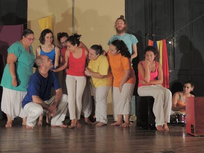 El elenco de Teatro Espontáneo.