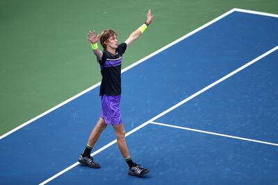 Andrey Rublev derrotó a Stefanos Tsitsipas en Estados Unidos.