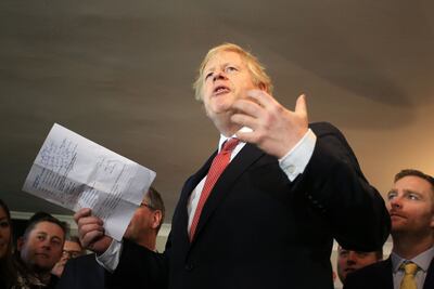 Boris Johnson, primer ministro del Reino Unido.