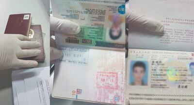 Los documentos presentados por los asiáticos, y por no contar con visa, fueron rechazados.