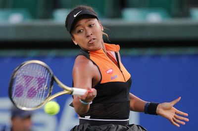 Naomi Osaka en acción.