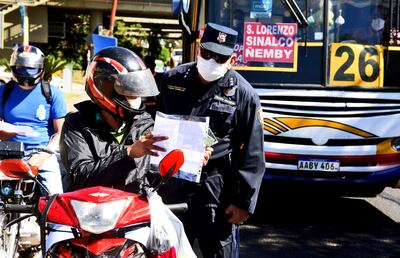 Riguroso control policial hubo sobre la avenida Mariscal López y Madame Lynch, en la capital.