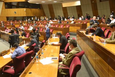 Sesión de la Cámara de Diputados, hoy, miércoles 25 de marzo.