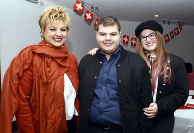 Teresa Espínola, Tobías Villinger y Thalia Villinger.