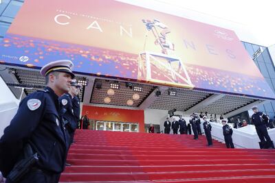 Imagen de la sede del Festival de Cannes, en Francia, que este año deberá postergar su 73 edición por el covid-19.