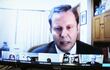 Captura de pantalla de la sesión por teleconferencia de la Corte Suprema.