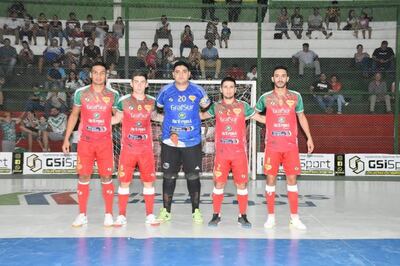 Quinteto anfitrión de San Ignacio Misiones que esta noche, a las 21:30, medirá al equipo de Coronel Oviedo.