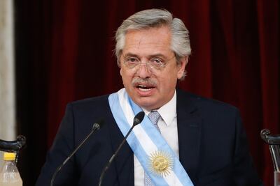 Alberto Fernández, presidente de Argentina.