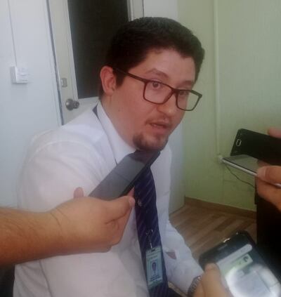 Gustavo Saucedo, ujier del Poder Judicial.