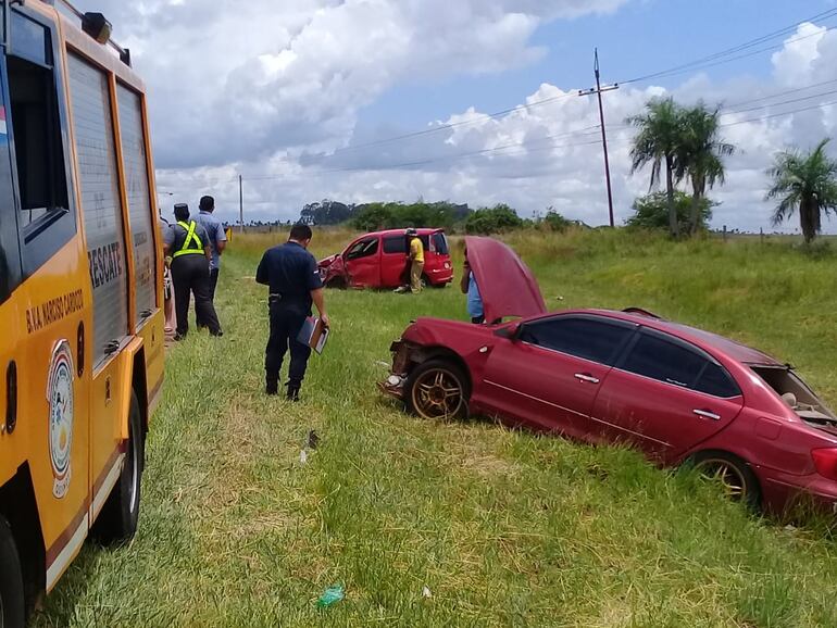 Cuatro heridos en choque registrado en Quiindy