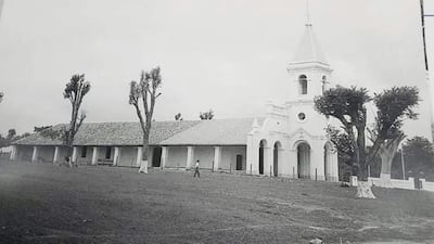 La construcción de la fachada del santuario se llevó a cabo en el año 1850. La obra se realizó sobre los antiguos cimientos de la capilla conocida como Tenientazgo de Limpio.