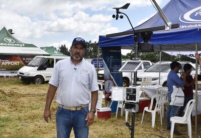 Estación meteorológica para asegurar trabajos