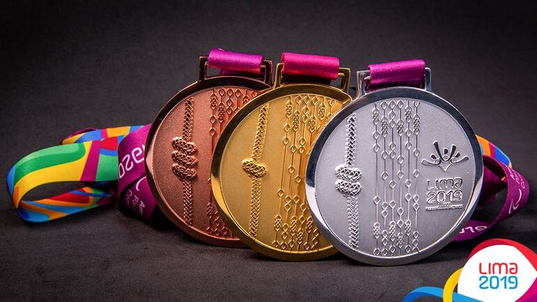 Las medallas para los Juegos Panamericanos Lima 2019.