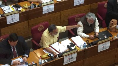 Sesión en el Senado