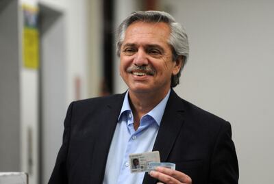 El candidato presidencial por el Frente de Todos, Alberto Fernández.