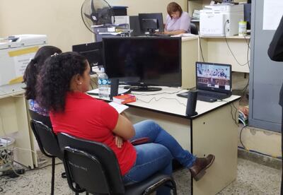 Carmen Villalba, asistida por una abogada participó de la audiencia desde El Buen Pastor.