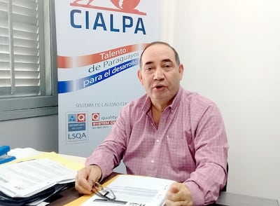 Ingeniero Amílcar Troche, directivo de la empresa Cialpa y presidente del Centro de Ingenieros Paraguayos.