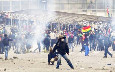 Partidarios del expresidente Evo Morales protagonizaron algunos incidentes en la ciudad de La Paz, y aun se vive la lógica tensión en una Bolivia que busca retomar la normalidad.