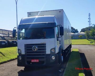 El camión incautado por las autoridades brasileñas.