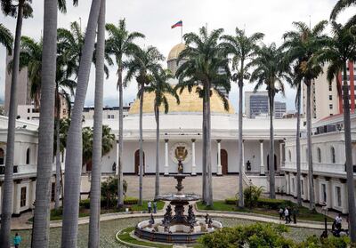 Vista general de la sede de la Asamblea Nacional de Venezuela.