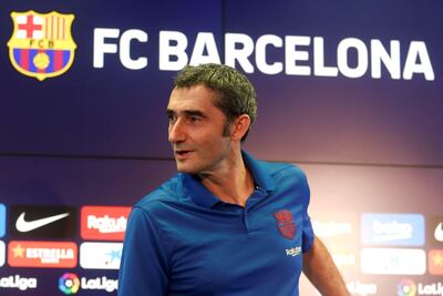 Ernesto Valverde, entrenador del Barcelona.