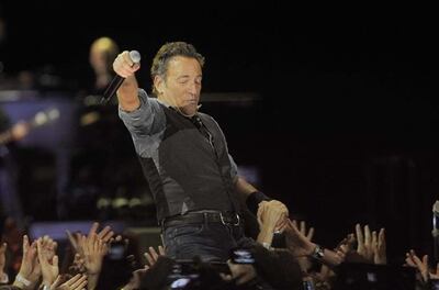 El cantante Bruce Springsteen.