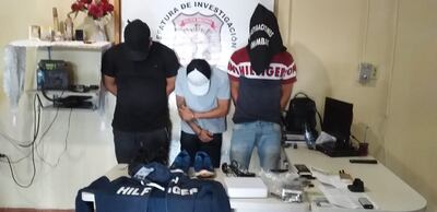 Detienen a tres peligrosos sicarios en Pedro Juan:  José Luis González Medina, Pedro Gabriel Riquelme Marín y Jefferson Alves Dos Santos.